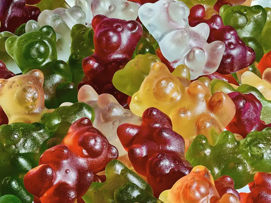 Gummy bears in many colours